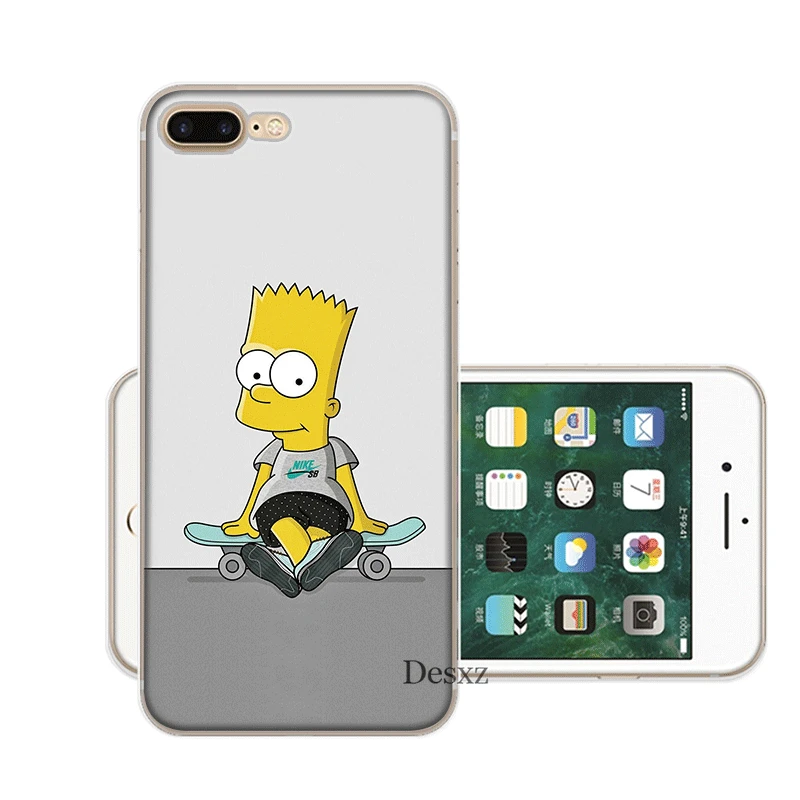 Чехол для мобильного телефона iPhone 11 Pro X XR XS Max 5 5S SE 6 6S 7 8 Plus, Жесткий Чехол для мальчиков Симпсон
