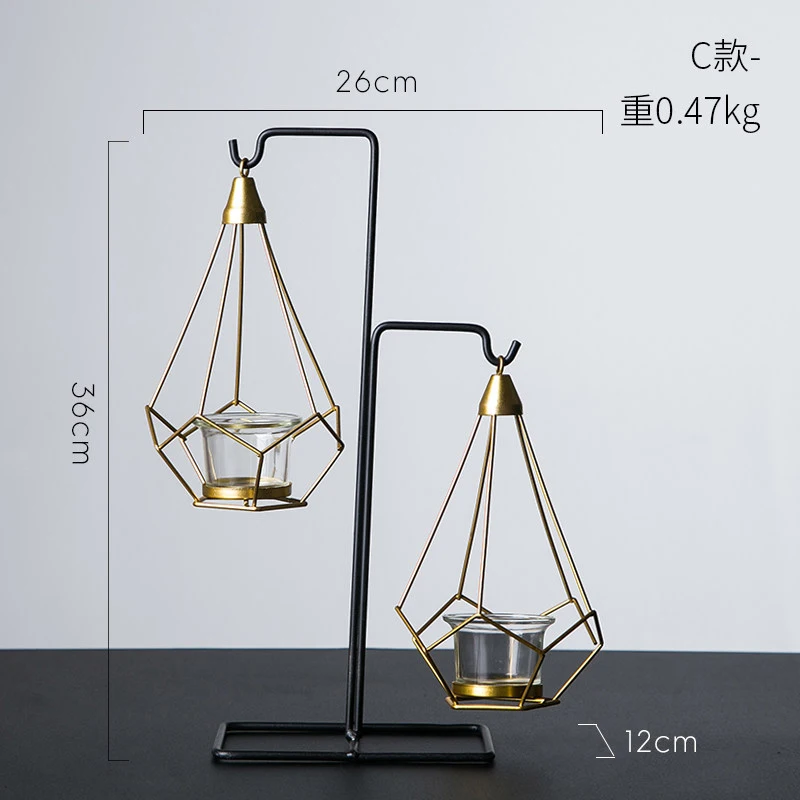 

Simple Modern Minimalist Candle Holder Home Light Luxury Decoration Ornaments Dining Table Creative Ornaments