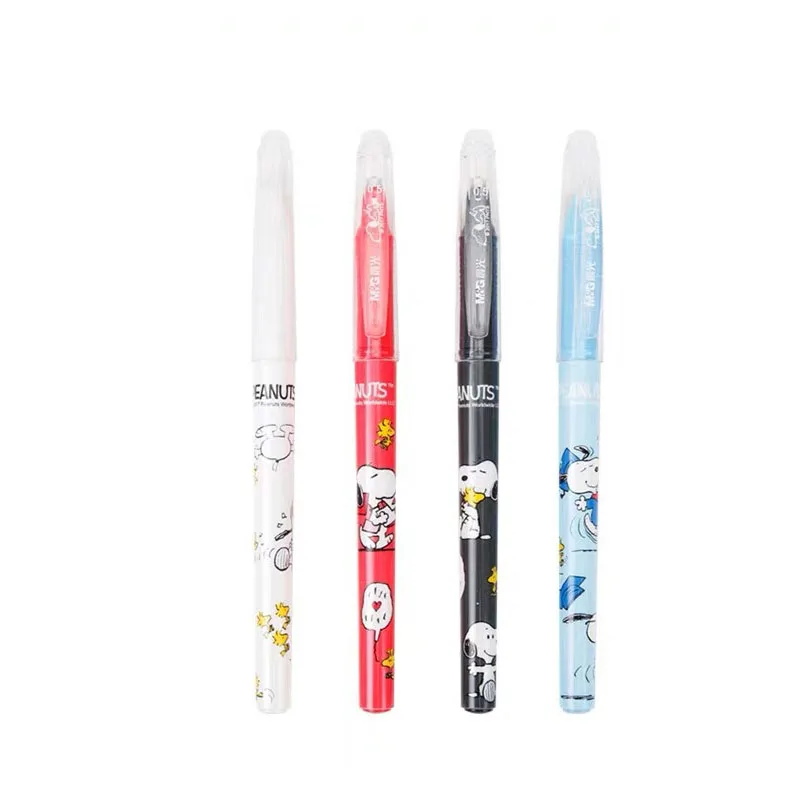 36 pcs/lot Creative Dog Erasable Gel Pen Cute 0.5mm Black Blue ink Signature Pens School writing Supplies Promotional Gift