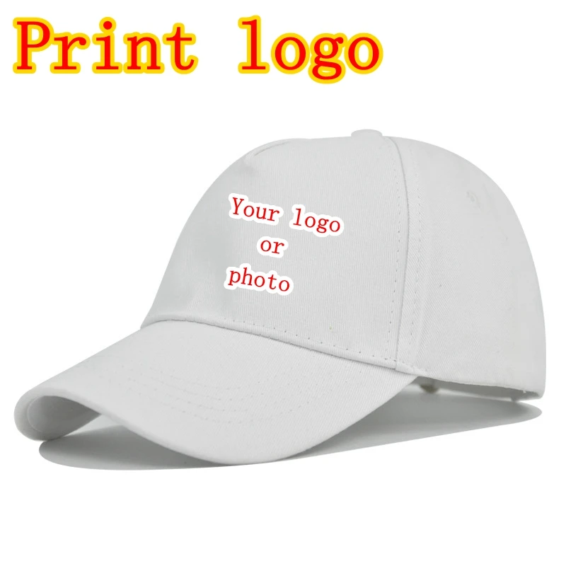 Бейсболка WZCX с напечатанным логотипом регулируемая однотонная Кепка унисекс