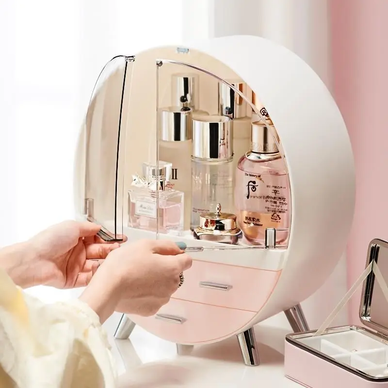 Женская коробка для хранения косметики ванной новый органайзер макияжа