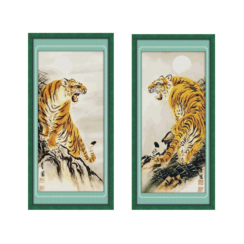 Набор для вышивки крестиком Joy Sunday Tiger 11CT 14CT набор домашнего декора DMC|Упаковка| |