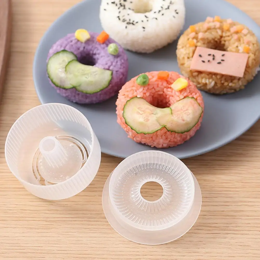 

Sushi Mold Transparent Doughnut-shaped DIY Small Rice Ball Making Mold for Kitchen Sushi Maker Mold Japanese Bento Accessories