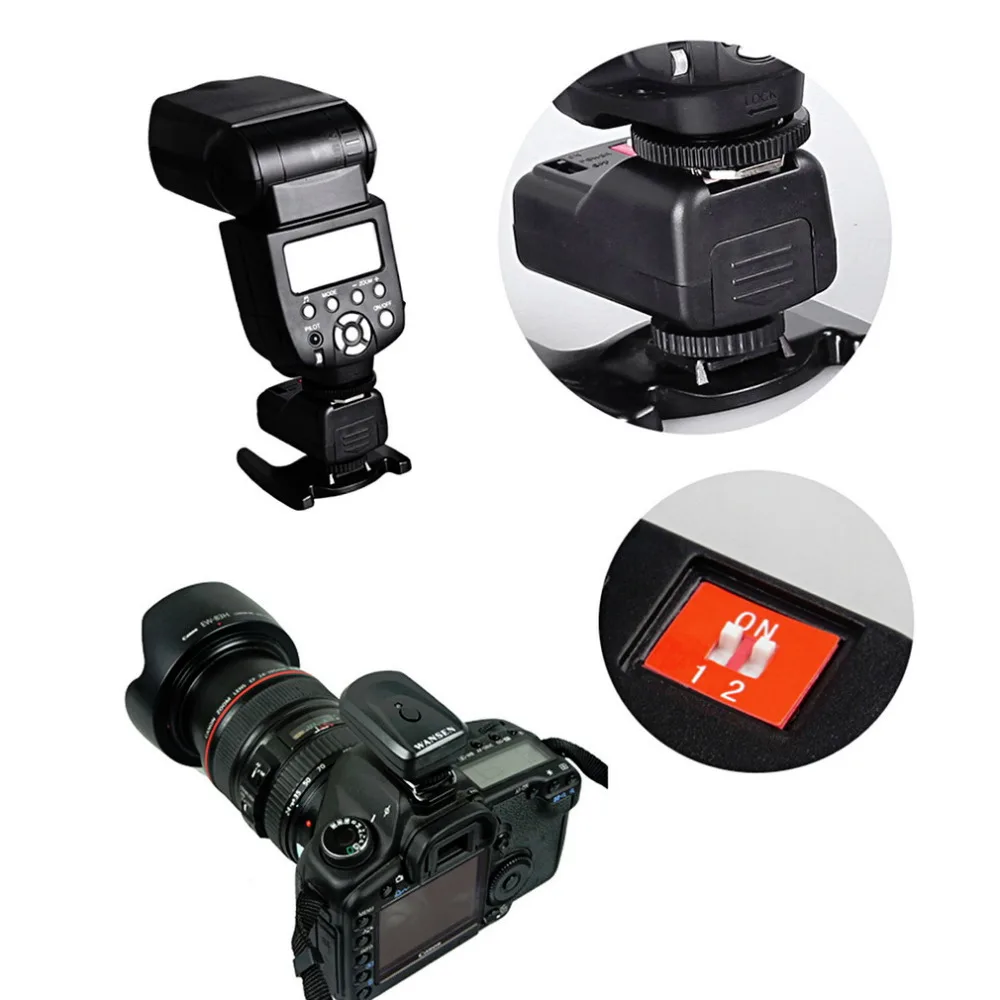 Универсальный 4 канала передатчик беспроводной Радио Вспышка триггера набор с 3