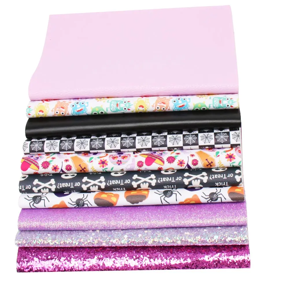 Набор из искусственной кожи и блестящей ткани JOJO BOWS 22*30 см 10 шт. простыни с принтом