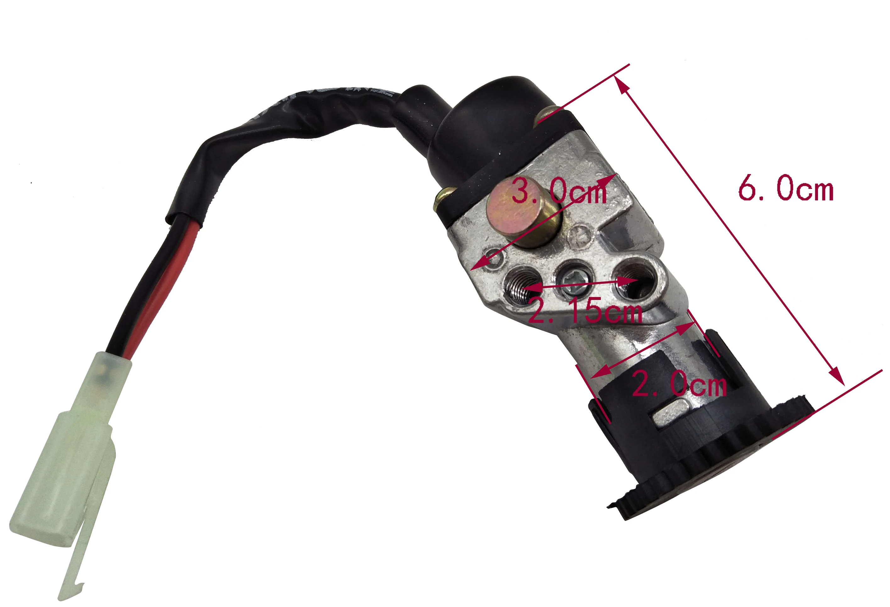 

A508 12V 2 Wires Motorcycle Ignition Switch For Yamaha ZY125 ZY100T Scooter Door Lock Keys Lock Start lock Ignition