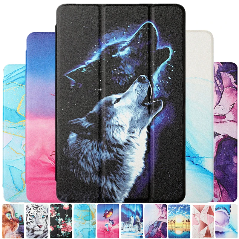 

Cover For Huawei Matepad T10s AGS3-L09 AGS3-W09 10.1 inch Cartoon Magnetic Silk Leather Coque For Huawei Matepad T 10s Case Capa