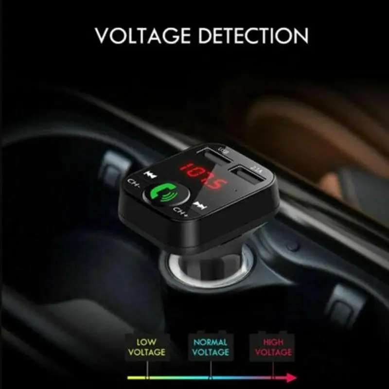 FM-передатчик с Bluetooth устройство свободные руки Автомобильный MP3-плеер 2 USB-порта 1 А