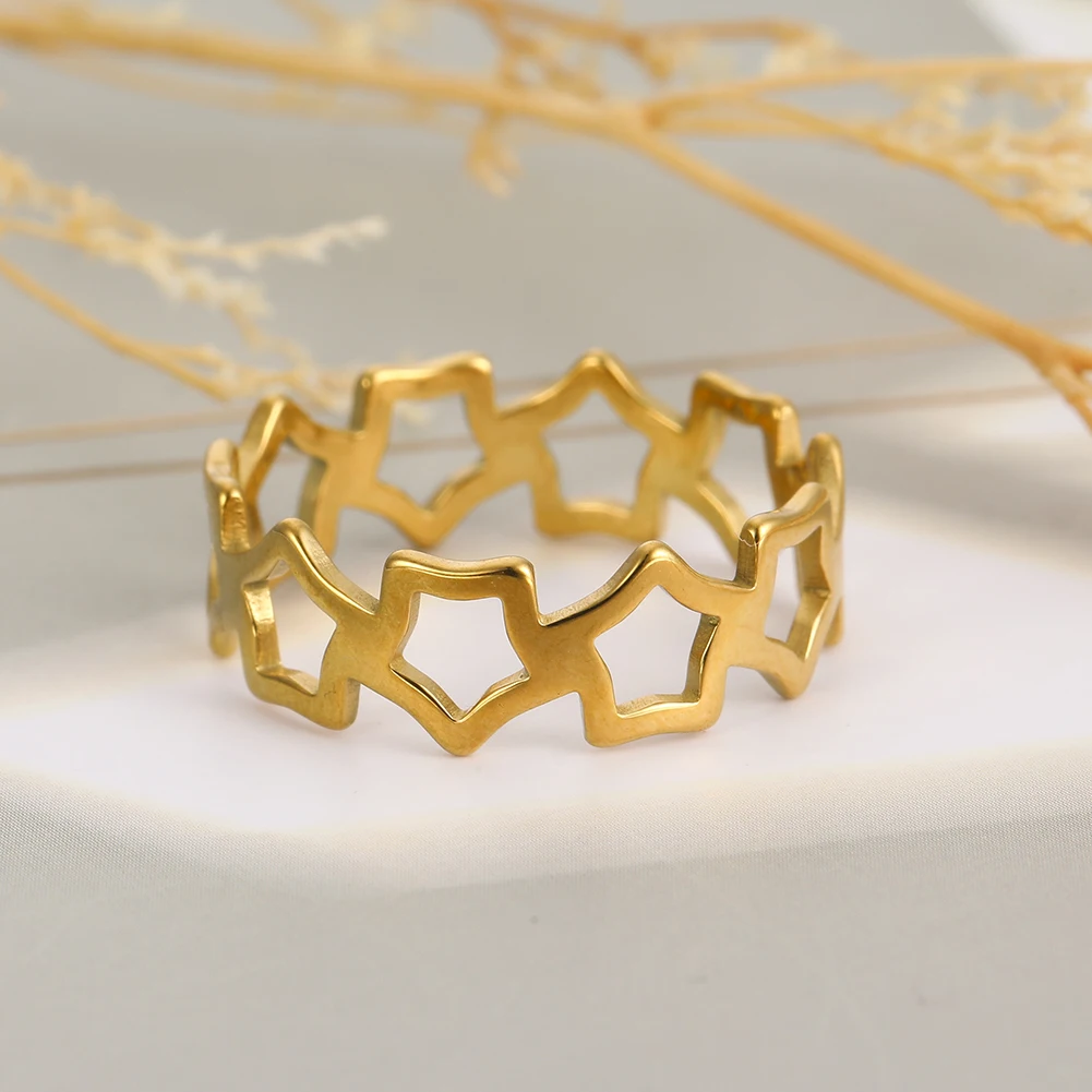 Skyrim Простой вырез пятиугольник обручальное кольцо для женщин Элегантный браслет