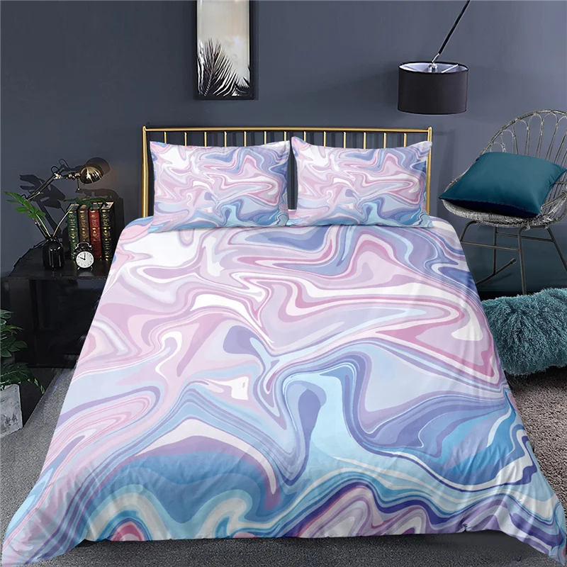 

Luxus 3D Marmor Drucken Home Living Komfortable Bettbezug Kissenbezug Kid Bettwäsche Set Königin und König EU/UNS/AU/UK Größe