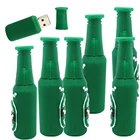 Pendrive 128 ГБ usb-накопитель 64 ГБ Usb флэш-накопитель 32 Гб оперативной памяти, 16 Гб встроенной памяти, 8 ГБ 4 ГБ зеленая бутылка пива реальные Ёмкость карта памяти, Флеш накопитель