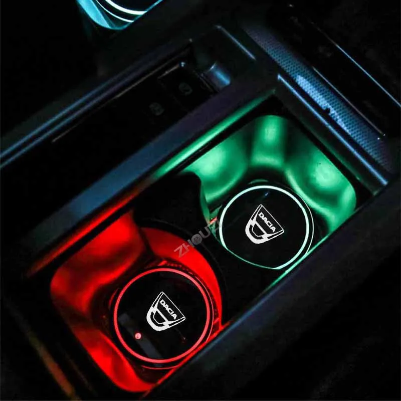 Подставка для автомобильного стакана светодиодная атмосферсветильник лампа с