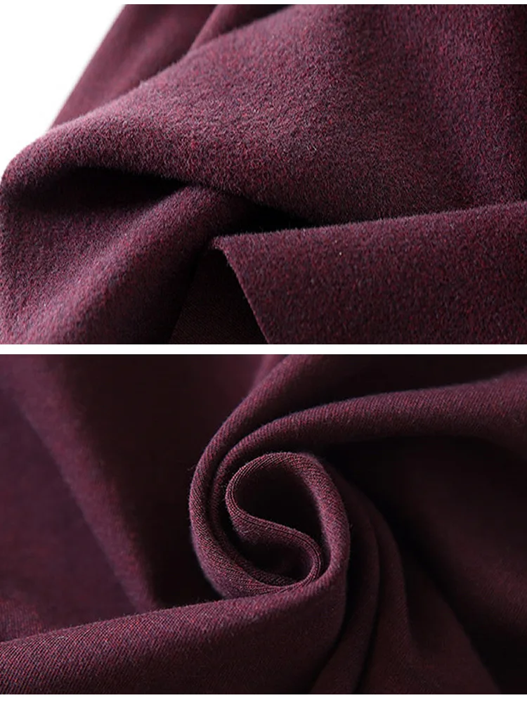 Мужской Бархатный комплект теплого термобелья бесшовная рубашка с V-образным