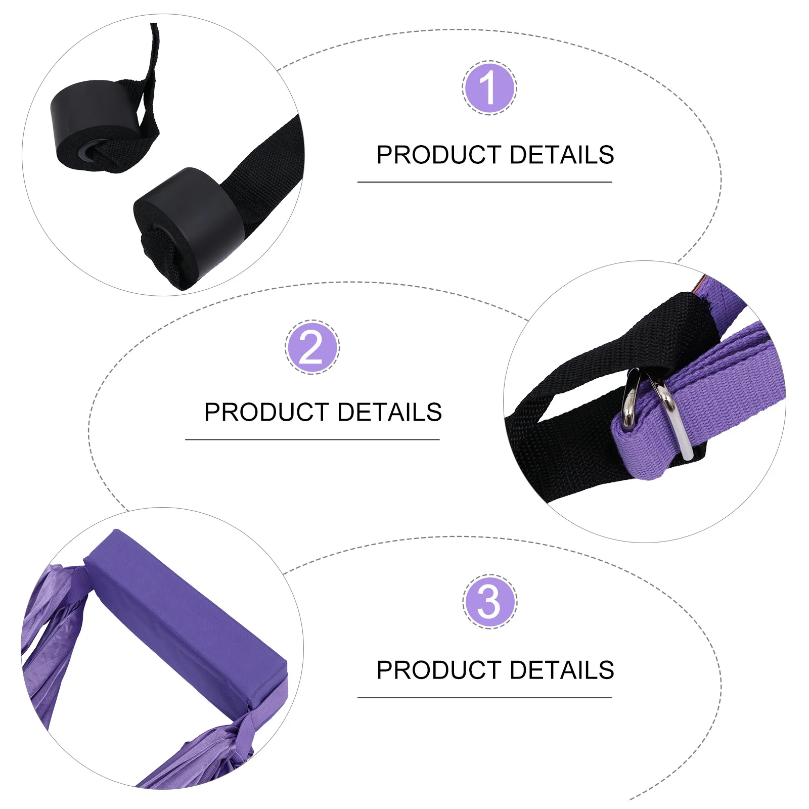 

1Pc Yoga Stretch Belt Multifunctional Fitness Resistance Band Lower Waist Trainer