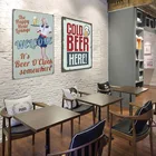 Домашний декор, Картина на холсте, 1 постер для промышленного ресторана, пива, картина высокой четкости, ретро, для кафе, бара, настенный холст, оптовая продажа
