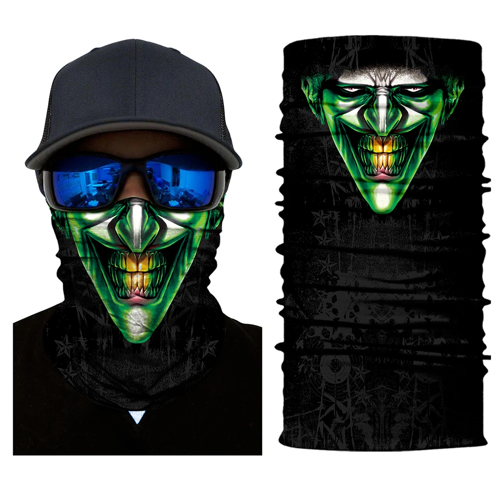 

Cycling 3D Face Mask Magic Headband Pirate Scarf Skull Skeleton Ghost Ski Headwear Headband Motorcycle Neck Bandana