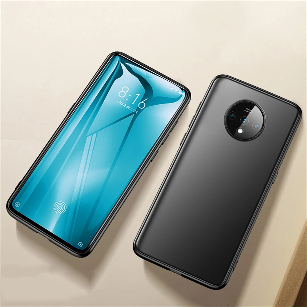 Мягкий простой черный матовый чехол на OnePlus 8 7T 7 Pro 6 6T 5 5T Силиконовый силиконовый