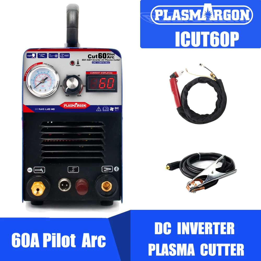 Pilot Arc станок плазменной резки с ЧПУ ICUT60P максимальный ток 60 А бесконтактная резка