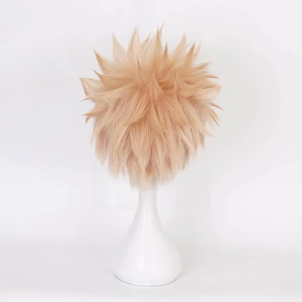 

Cos комикс мой герой колледж Баку короткие льняные золотые волосы жаропрочный Bakugo ролевая одежда парик Katsuki Bakugou ролевые Z7f6