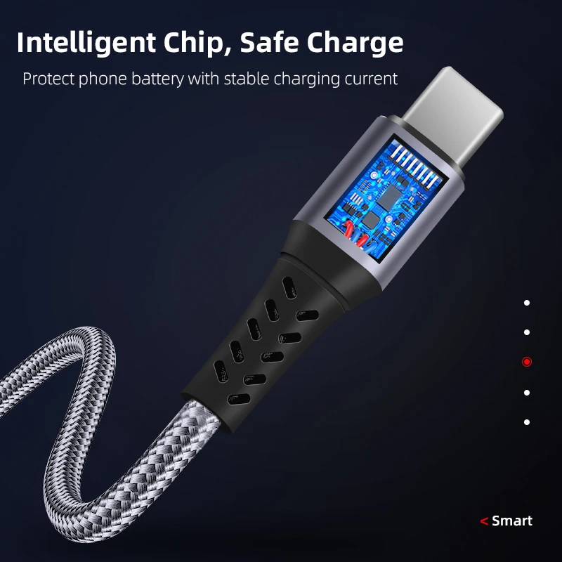 Melonboy 3A USB Type C Cable for Samsung Huawei Xiaomi  Mobile Phone Fast Charging USB C Cable Type-C Charger Micro USB Cables