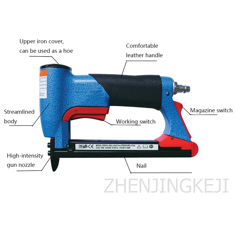 Профессиональный Воздушный пистолет для ногтей прямой электрический мебельная