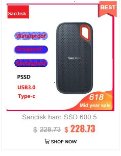 Sandisk жесткий диск SSD 600 550 МБ/с. 250 ГБ 500 1 ТБ 2 ТБ твердотельный накопитель на жестком диске USB3.1 ssd ноутбук ПК компьютер твердотельный накопитель(ssd