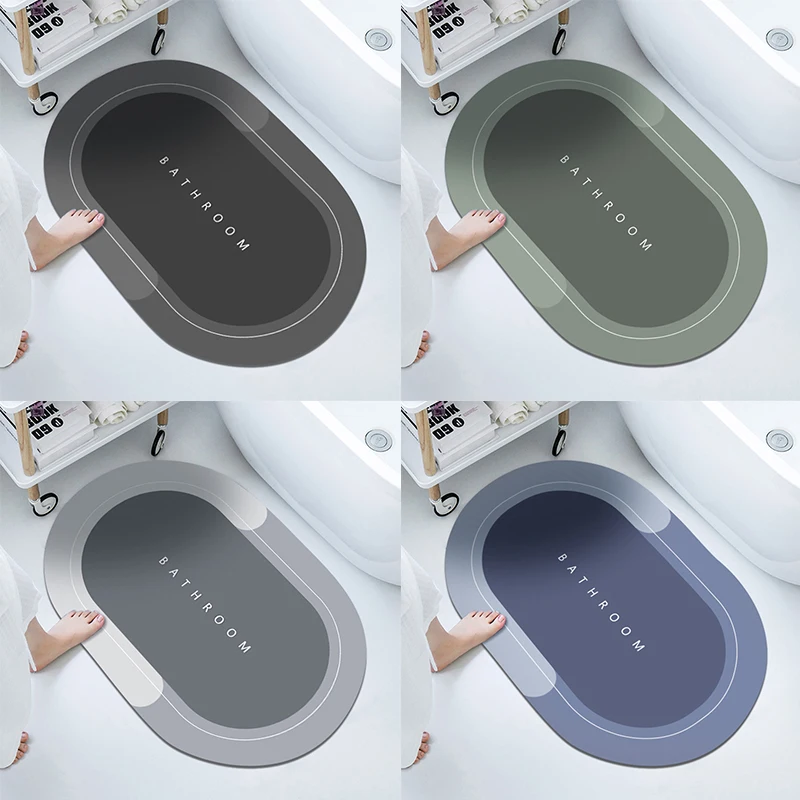 Napa Skin Bathroom Mat Super Absorbent Rug Bath Quick Dry Floor Mats Easy To Clean alfombras para baño Doormat Kitchen | Дом и сад