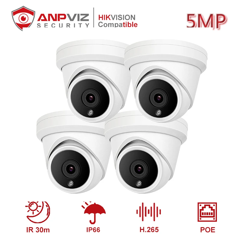 Anpviz 16CH 4K NVR 5MP купольная POE IP камера комплект ONVIF домашняя/уличная Безопасность