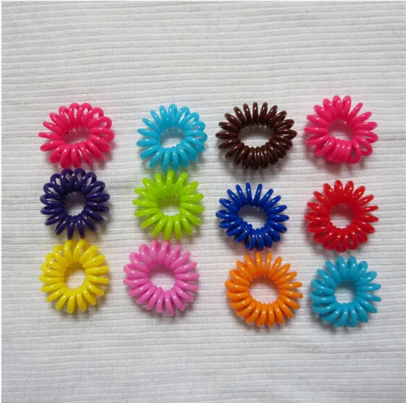 

5pcs Plastic Hair Braider Head Colorful Rope Spiral Shape Hair Ties Hair Styling Tools Telephone Wire Accessories