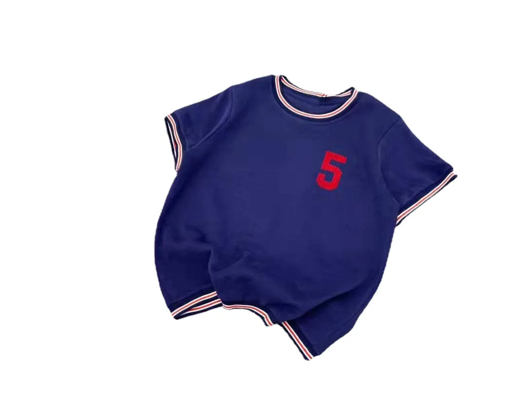 

High Quality Luxury Summer Women Short Sleeves Simple Casual Style Fashion Round Neck Breathable Loose Fashion T Shirts Tops