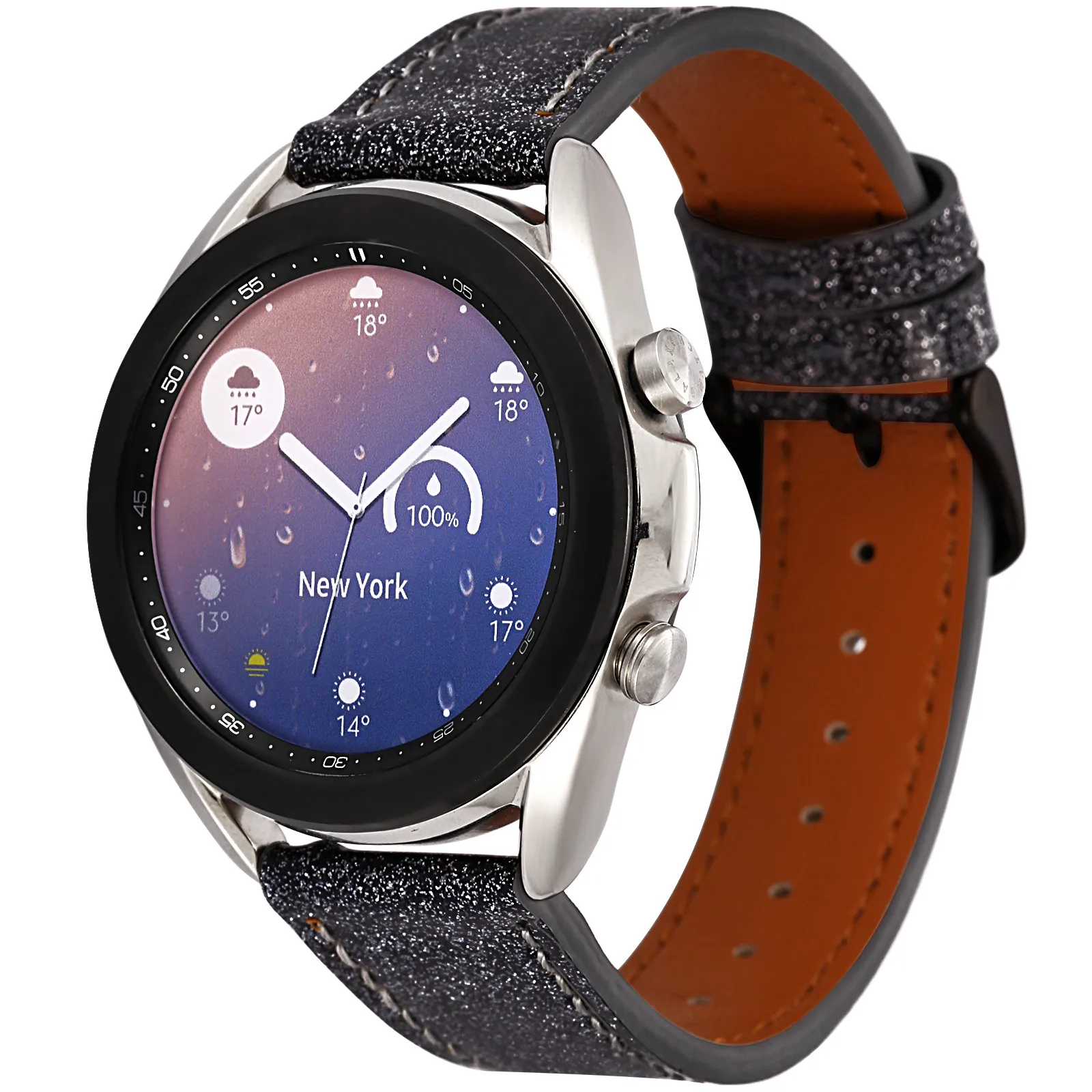 20mm Slim Genuine Leather Band Strap for Samsung Galaxy Watch Active 2/Watch3 41mm Strap for Galaxy watch 42mm accessories