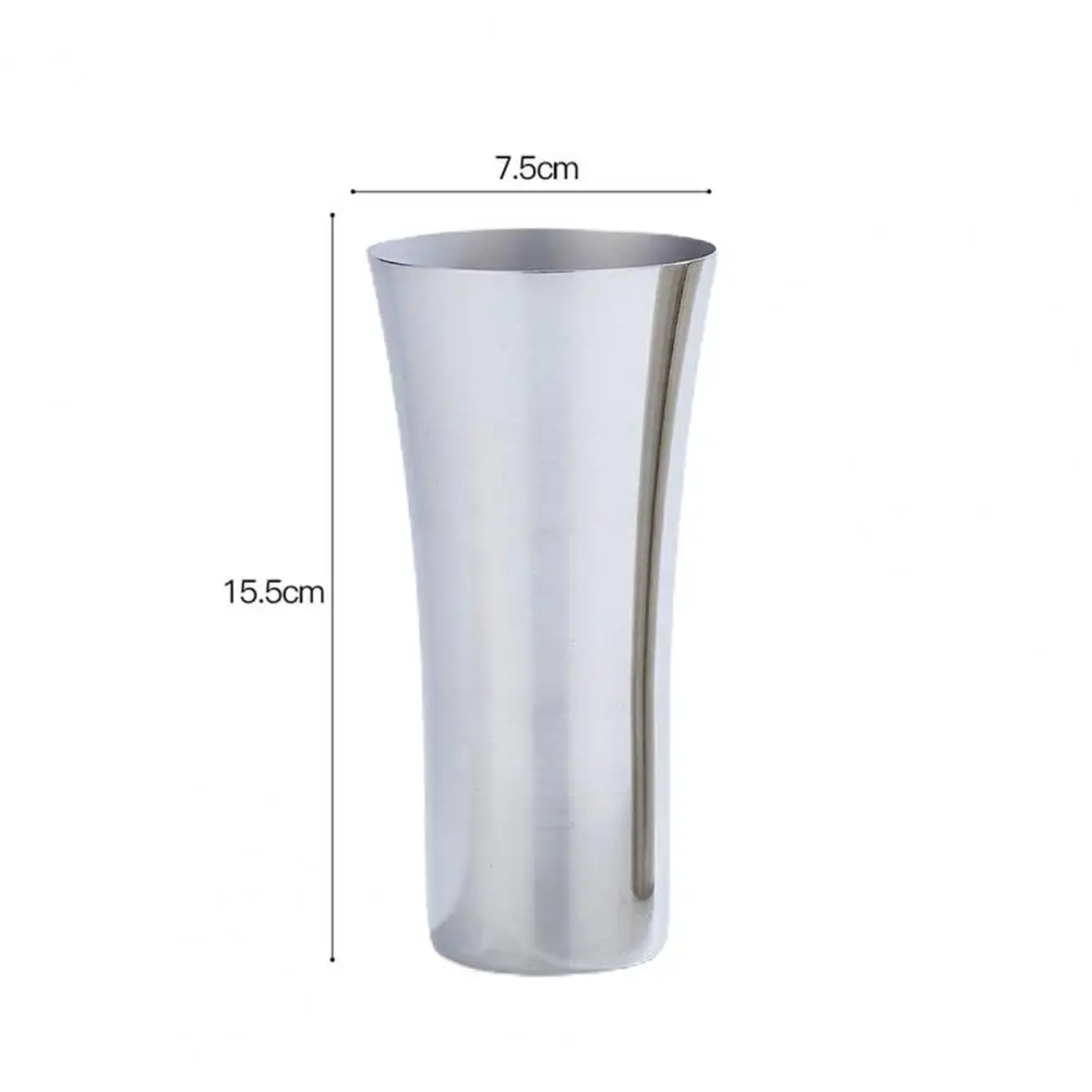 

Hot Sales!!!395ml Water Cup Stackable Easy to Use Stainless Steel Home Wear-resistant Water Cup for Kitchen