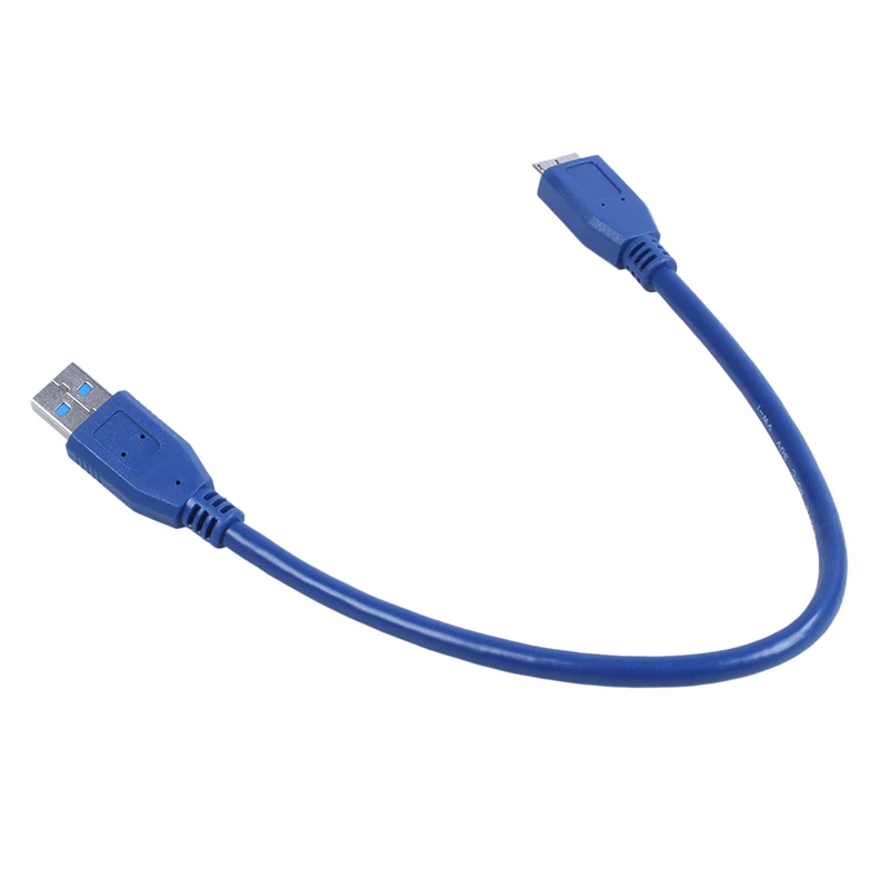 30 см синий USB 3 0 male Micro B Кабель синхронизации и зарядки шнур питания|Кабели