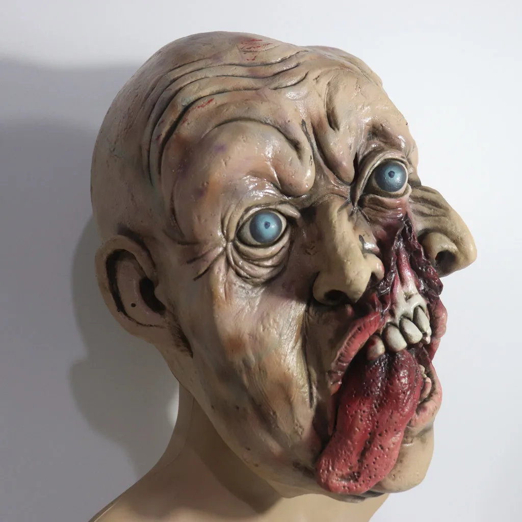 Страшная силиконовая маска для лица страшная Хэллоуина вечеринки косплея