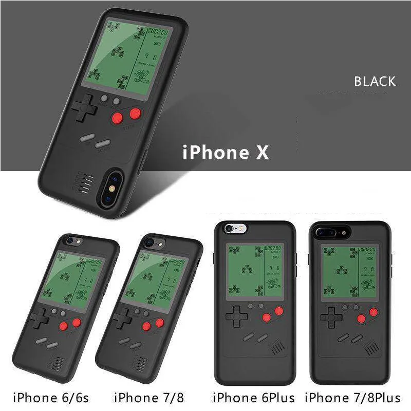 Игровой Мягкий ТПУ чехол для телефона чехол для iPhone X XS Max для iPhone 6 7 8 Plus дисплей 36 Классический игровой автомат Оболочка Черный