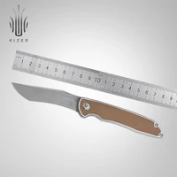 kizer hunting knife ki4510a4 matanzas titanium micarta handle knife with s35vn steel blade useful outdoor hand tools