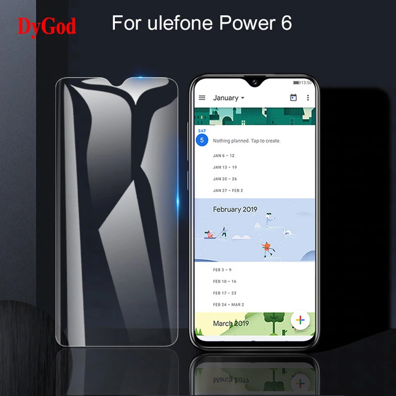 DyGod для Ulefone Power 6 закаленное стекло Передняя пленка защита экрана 3 дюймов