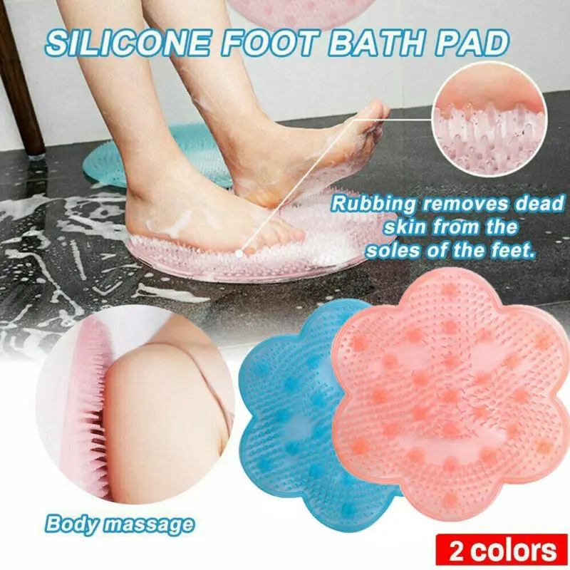 Lazy Bath Massage Pad Silicone Suction Cup Bathroom Shower Mat Non-slip Bat New | Дом и сад