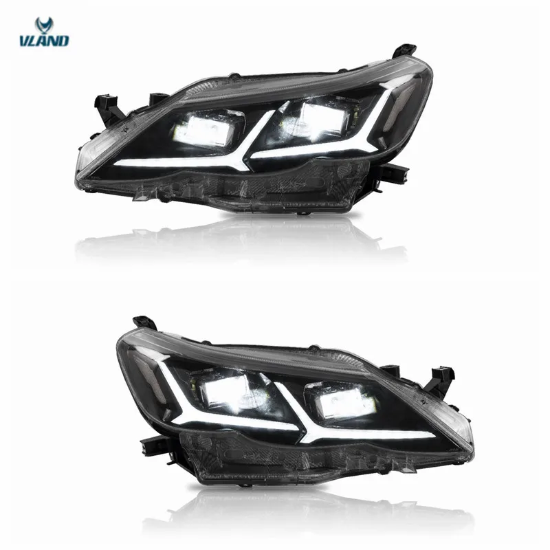 

Vland factory accessories for car Reiz full LED headlight 2010-2013 for Mark X head lamp with DRL+welcome light with blue