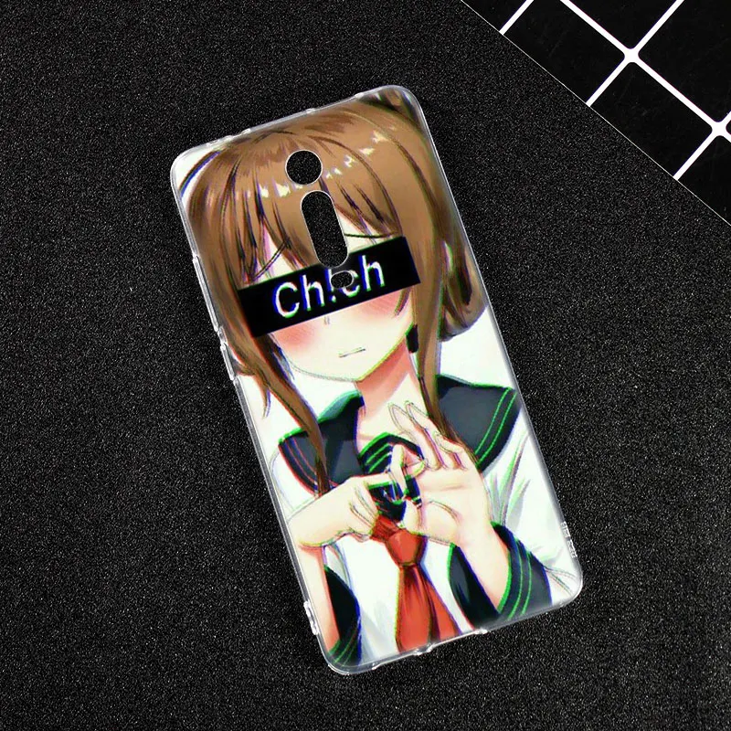 Роскошный мягкий силиконовый чехол LEWD Sad Anime для Xiaomi Pocophone F1 Mi 9T Pro CC9 CC9E 9 9SE 8 A3 A2 Lite A1
