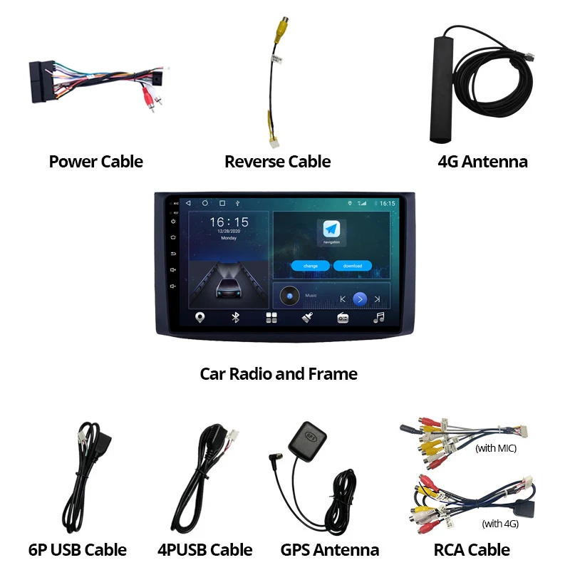 

2Din Android10 Car Radio For Chevrolet Aveo Lova Captival Epica 2006-2019 Stereo Receiver GPS Navigation Auto Radio Car Receiver