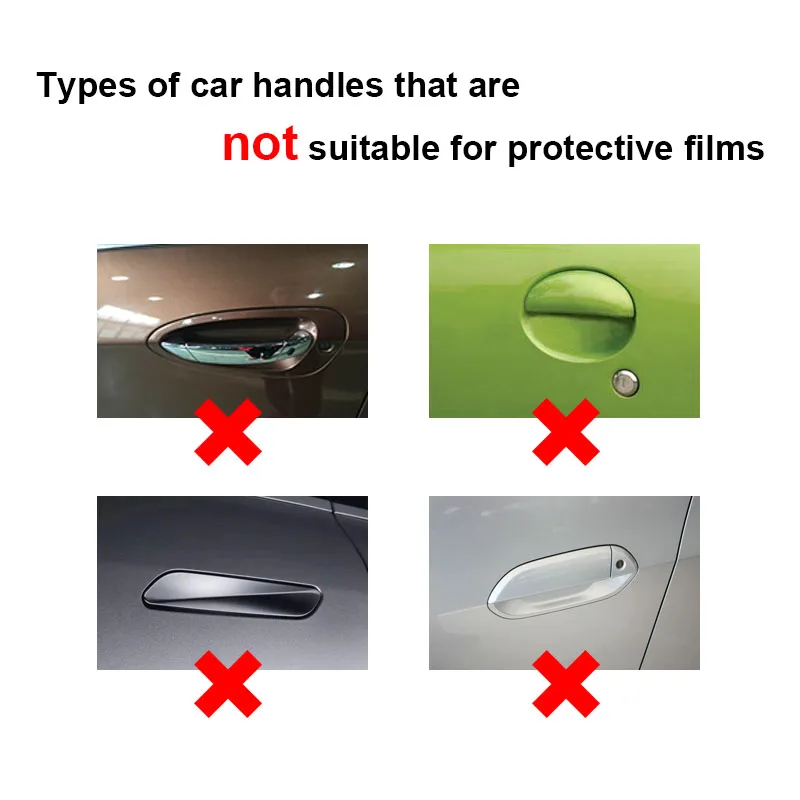 

4Pcs/Set Car Wrist Of Door Protective Film Universal Car Carbon Fiber Door Handle Sticker Scratches Resistant Stickers