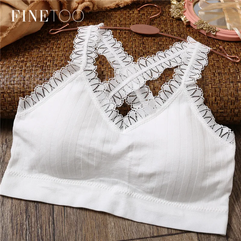 Женское нижнее белье FINETOO сексуальное для фитнеса бесшовный бюстгальтер с