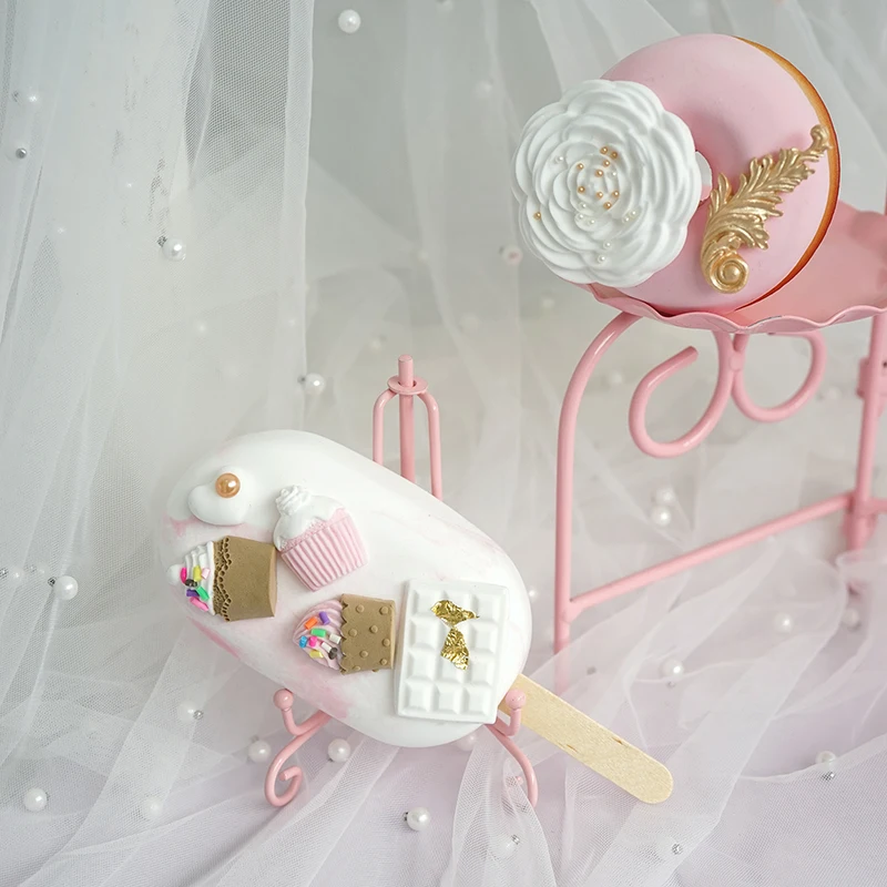 Имитация чашки торт лед сливочный пончик модель украшение окна поддельные