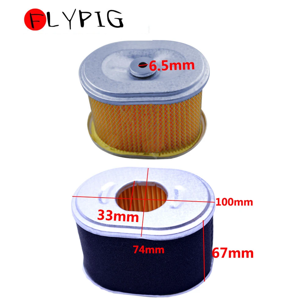 FLYPIG 2 шт. мотоциклетные воздушный фильтр для Honda GX120 GX140 GX160 GX200 17210-Z4M-821 111-4274 AFZE18 17210-ZE1-517 5.5HP 6.5HP