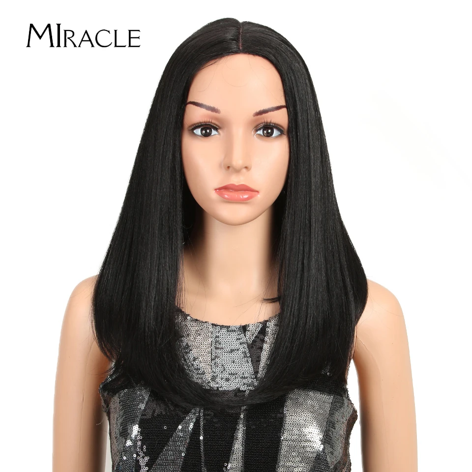 

Длинный парик Боб для женщин, светлые синтетические волосы с эффектом омбре, средней части, на сетке, 18 дюймов, черный парик с фронтальной се...