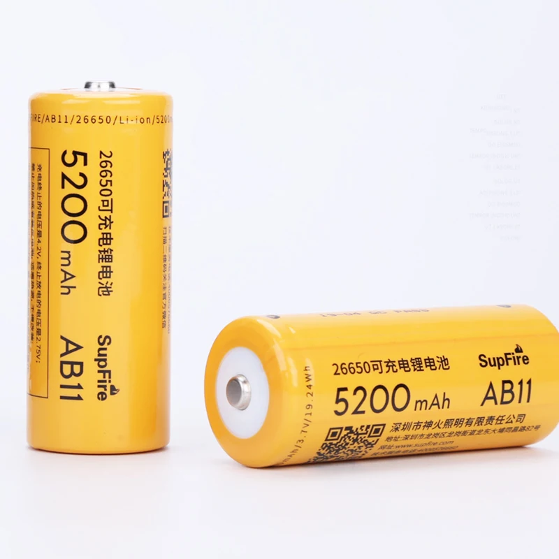 Supfire 26650 Battery 3.7V Li-ion 5200mAh Flashlight Rechargeable For Sofirn Convoy Nitecore Fenix Nicron Flash Light | Освещение