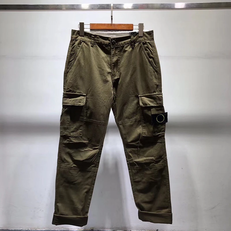 Брюки-карго мужские с несколькими карманами базовые повседневные Прямые Штаны в