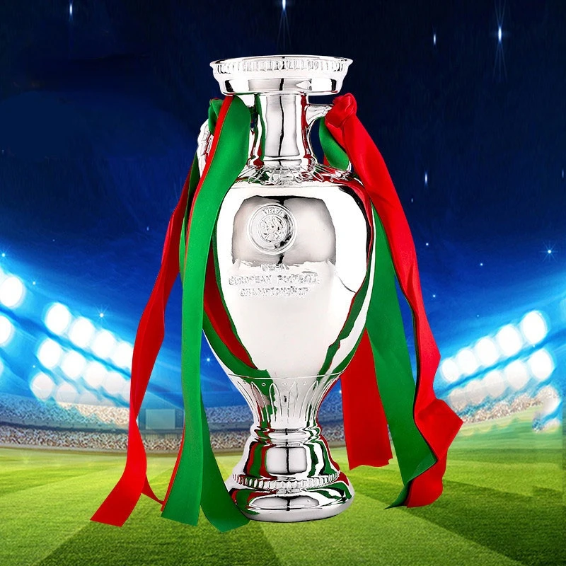 Delaunay Champions Trophy 2021 European Resin Football Trophy Champions Soccer Cup Fan Souvenir Collectibles Decoration Crafts
