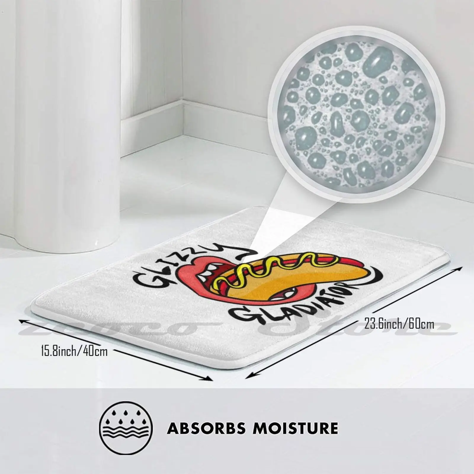 Мягкий Нескользящий Коврик Glizzy для гладиатора/хот-догов коврик подушка